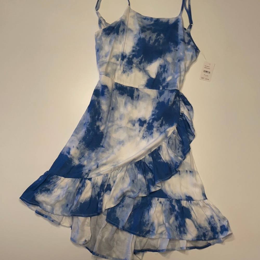 BCBG Girls blue cotton sundress dress
